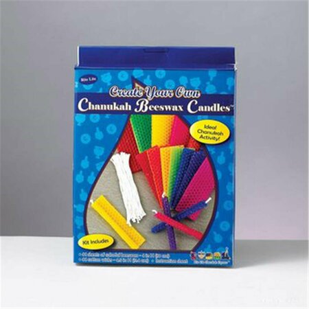 RITE LITE Create Your Own Chanukah Beeswax Candles Kit - Makes 44 Candles, 6PK RI439175